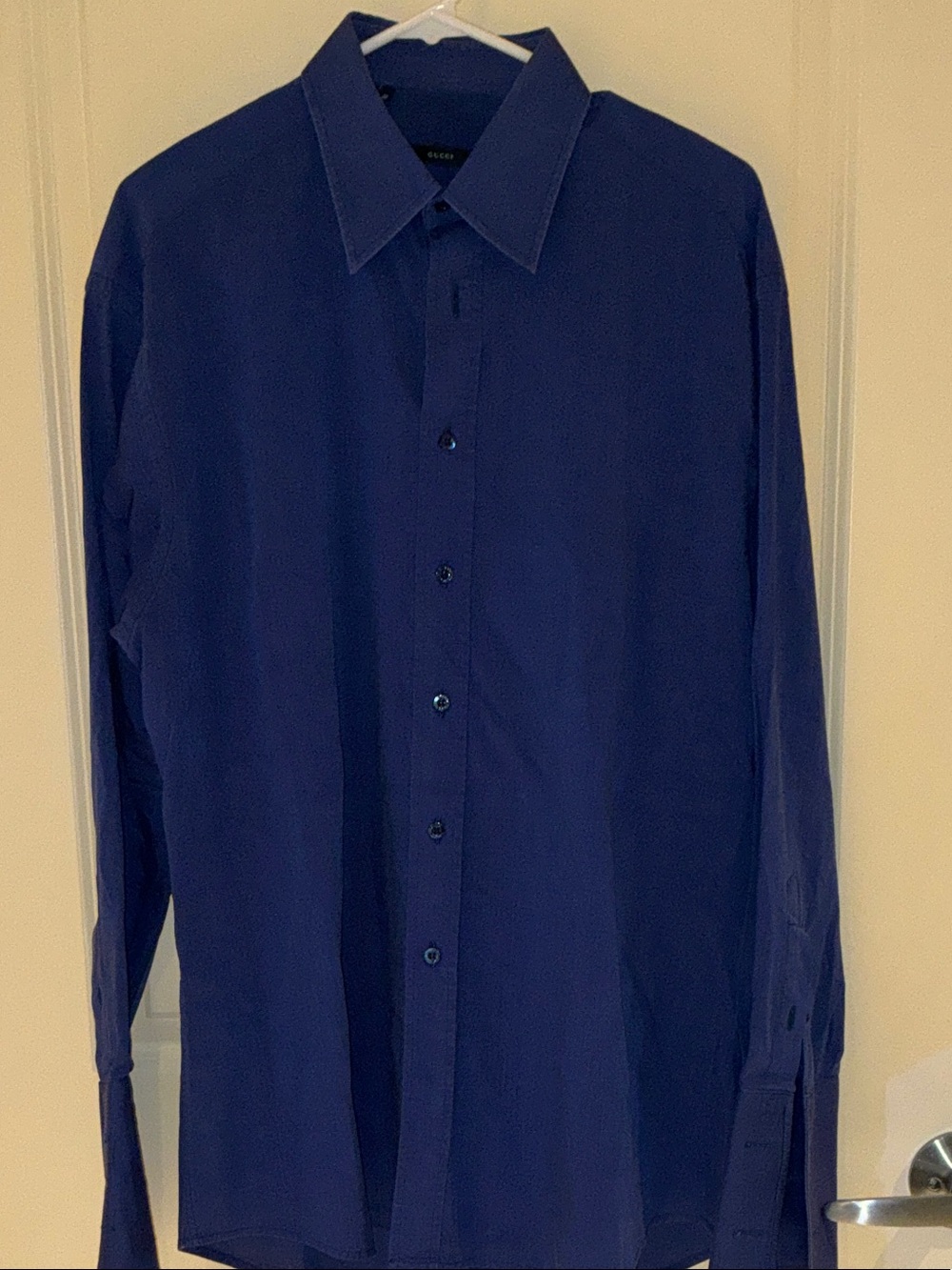 Gucci Men's Deep Blue Classic Dress Shirt